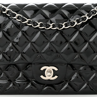 Chanel Patent Quilted Medium Double Flap Black 8 of 12