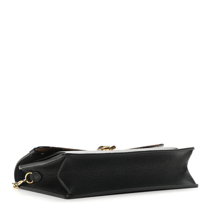 Louis Vuitton Damier Ebene Vavin Chain Wallet Black 3 of 9