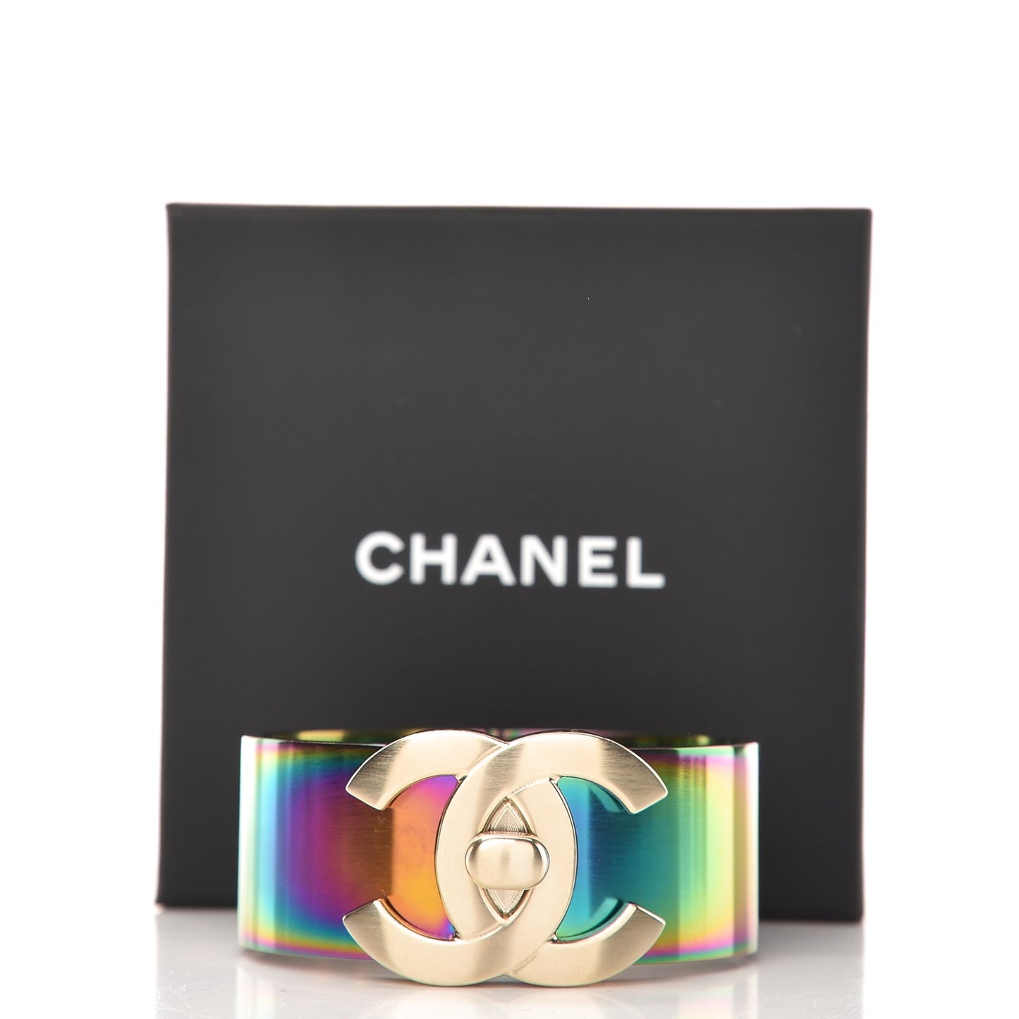 Metal Iridescent CC Cuff M Gold