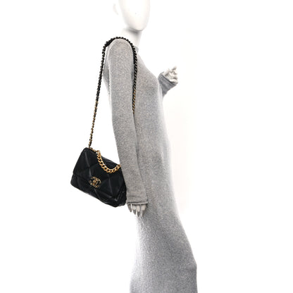 Chanel Lambskin Quilted Medium Chanel 19 Flap Black 2 of 10