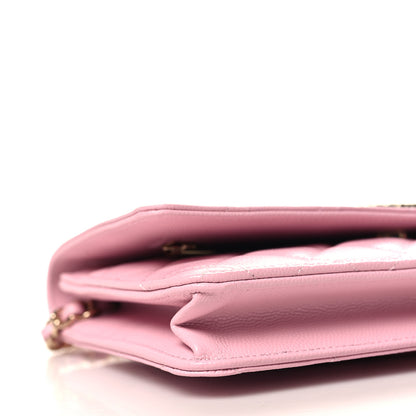 Chanel Caviar Quilted Wallet on Chain WOC Light Pink 10 of 12