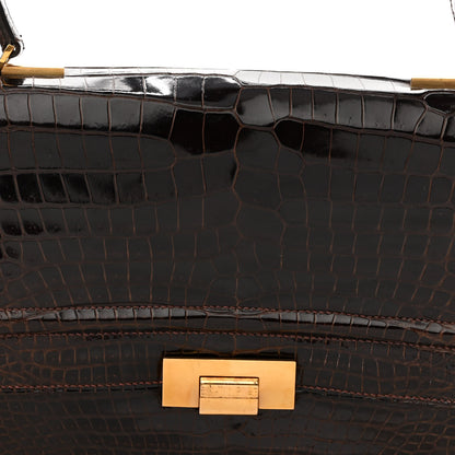 Hermes Shiny Crocodile Pascal Havane 8 of 15