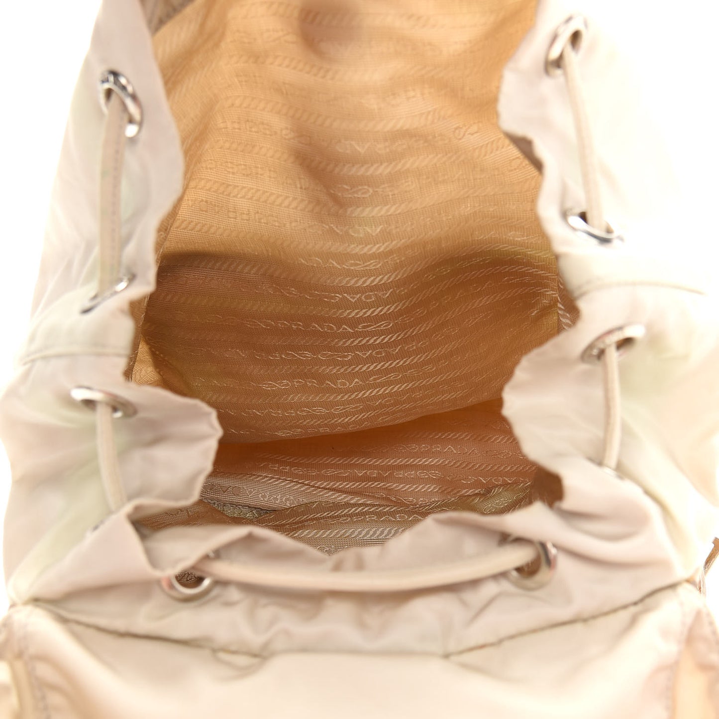 Nylon Vela Patent Backpack Sabbia