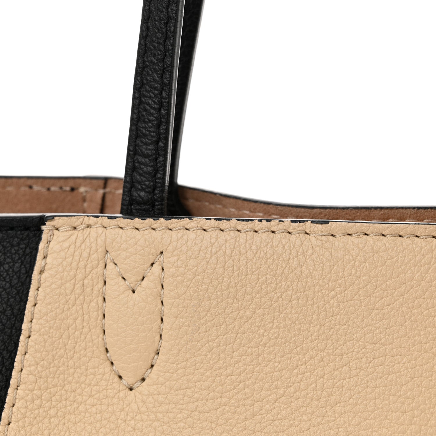 Louis Vuitton Calfskin Lockme Go Tote Black Vanilla 12 of 13
