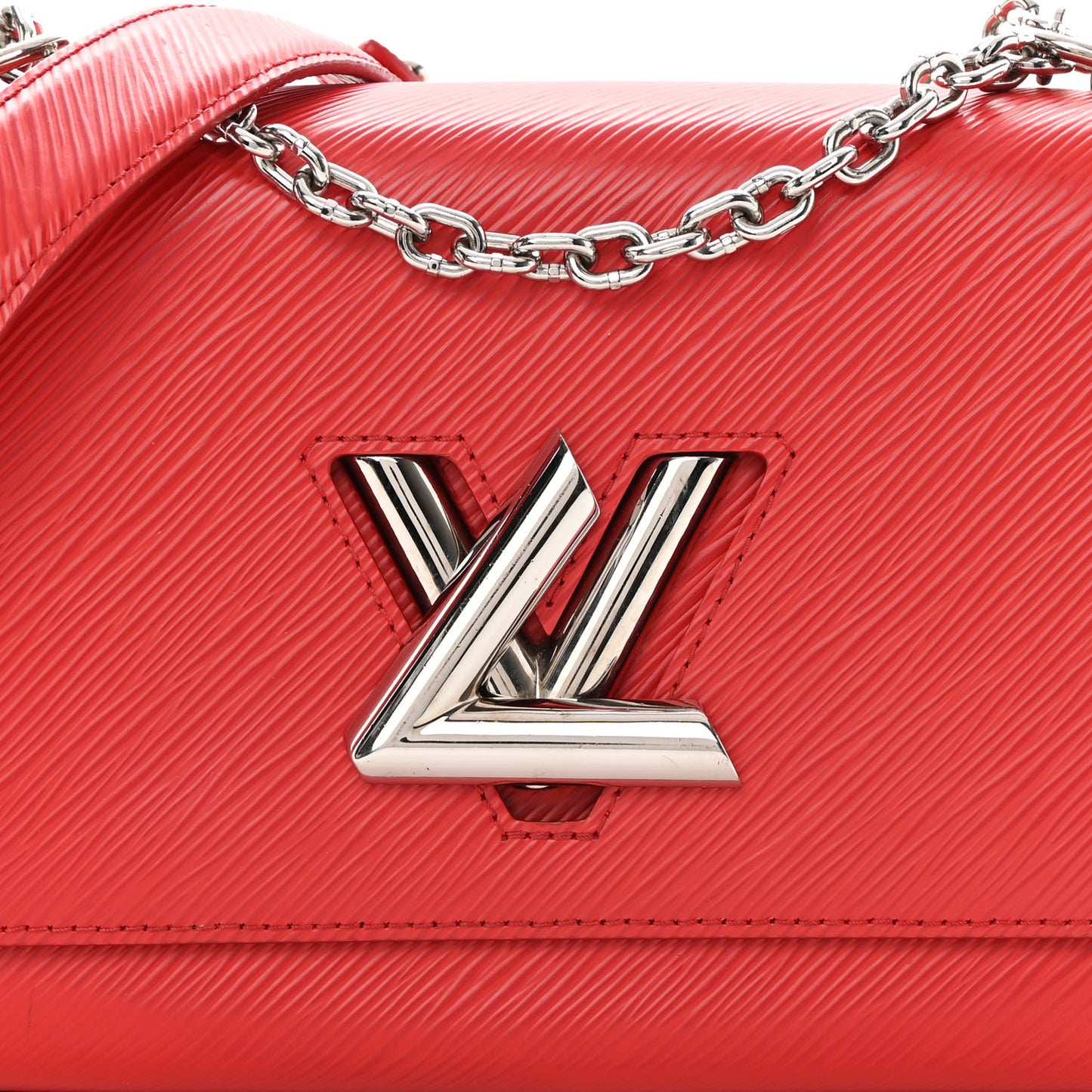 Epi Twist Shoulder Bag MM Coquelicot