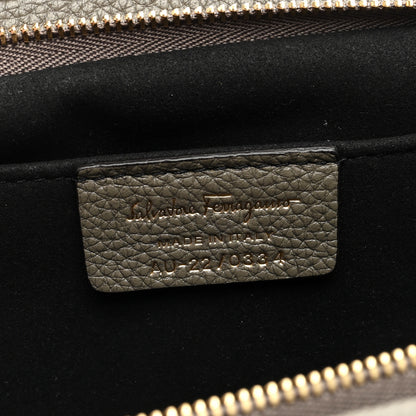 Salvatore Ferragamo Eram Calfskin Gancini Mini Clutch Green 6 of 9
