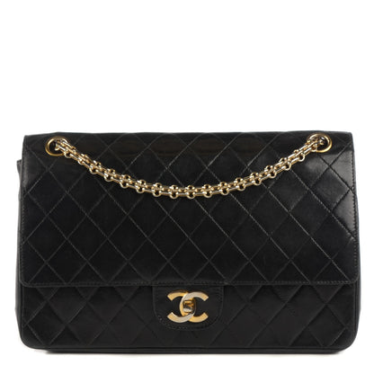 Chanel Lambskin Quilted Medium Bijoux Chain Double Flap Black 1 of 8