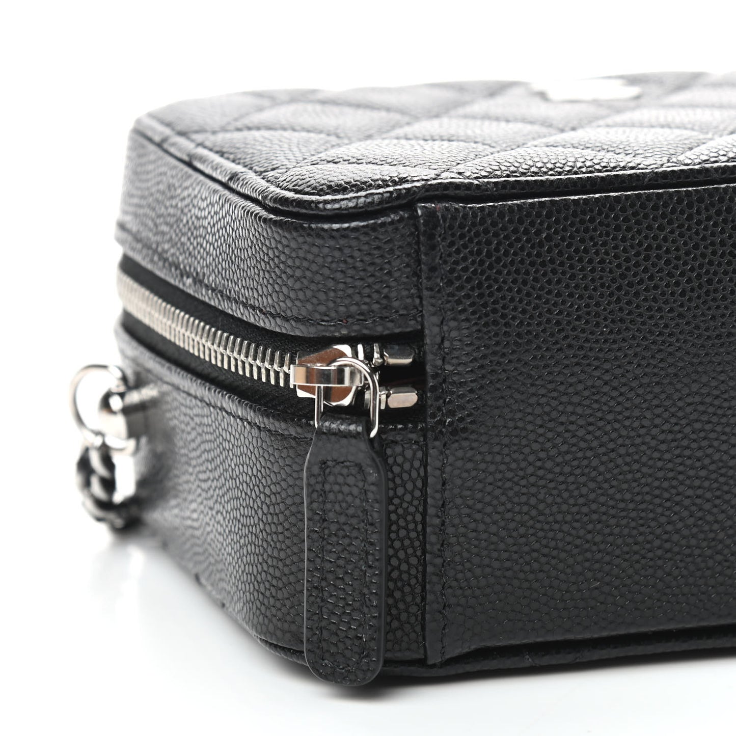 Caviar Quilted Camera Bag Black