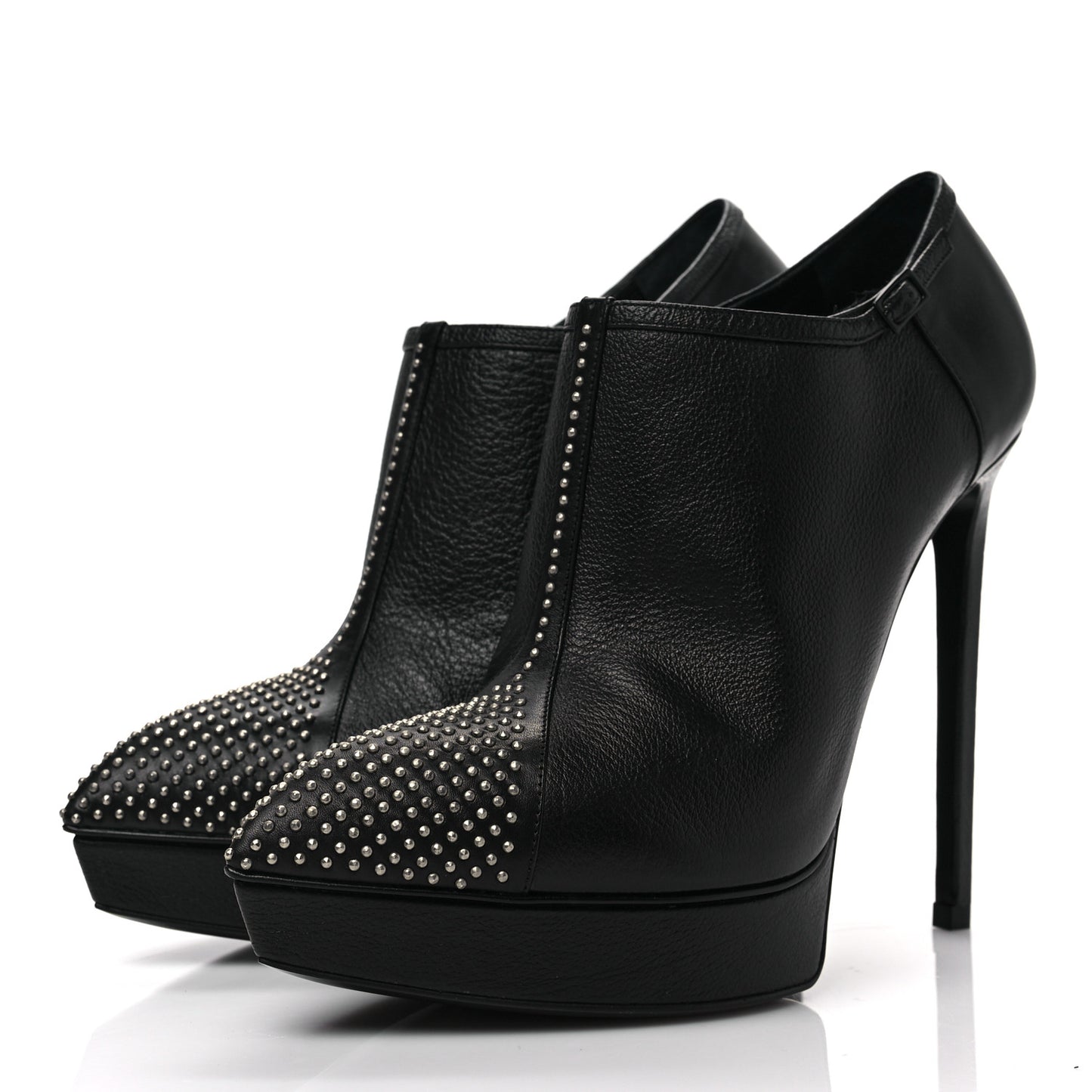 Calfskin Studded Janis 105 Boots 39 Black