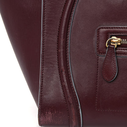 Celine Palmelato Mini Luggage Burgundy Azur Blue 26 of 33