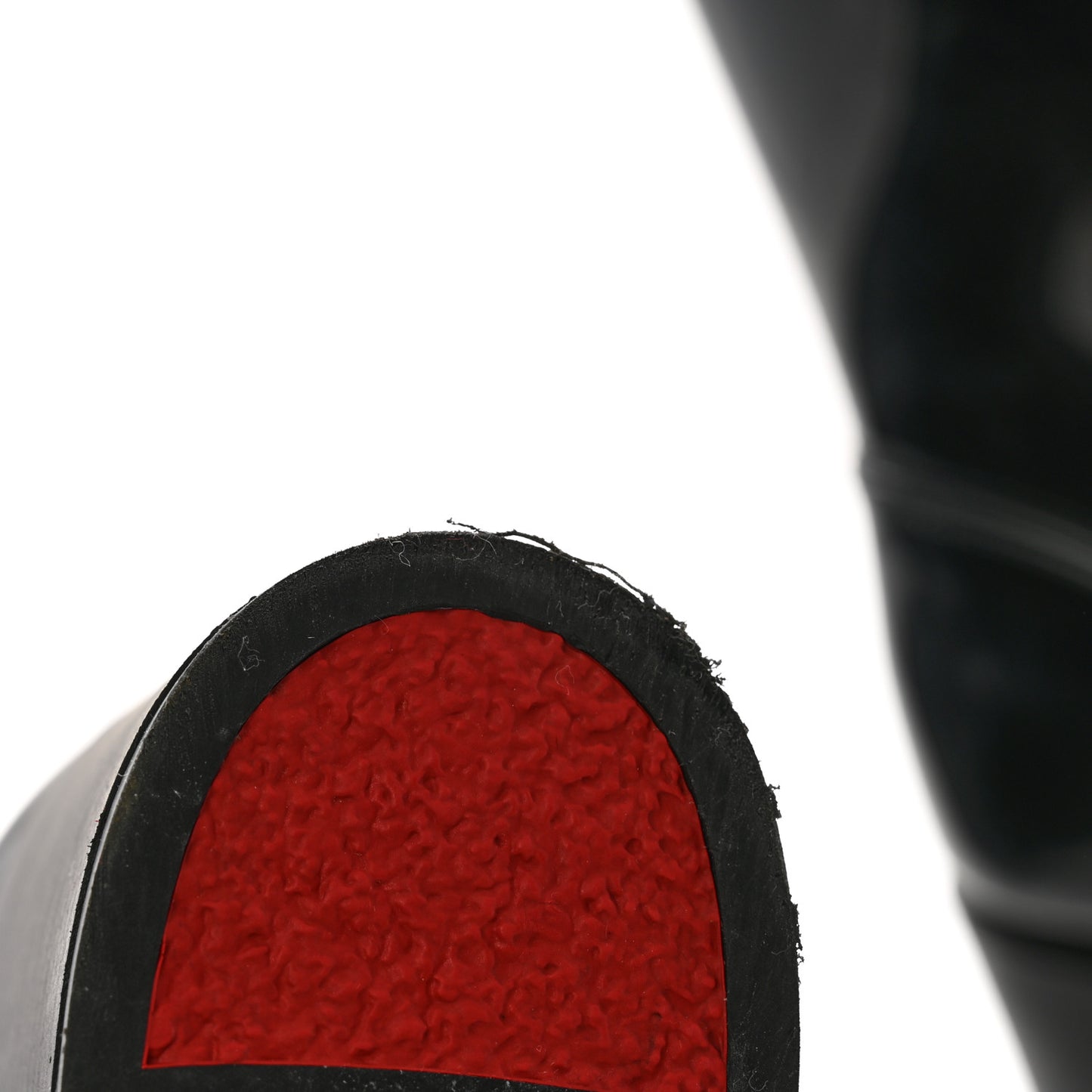 Recycled PVC Calfskin Loubirain 70 Boots 39 Black
