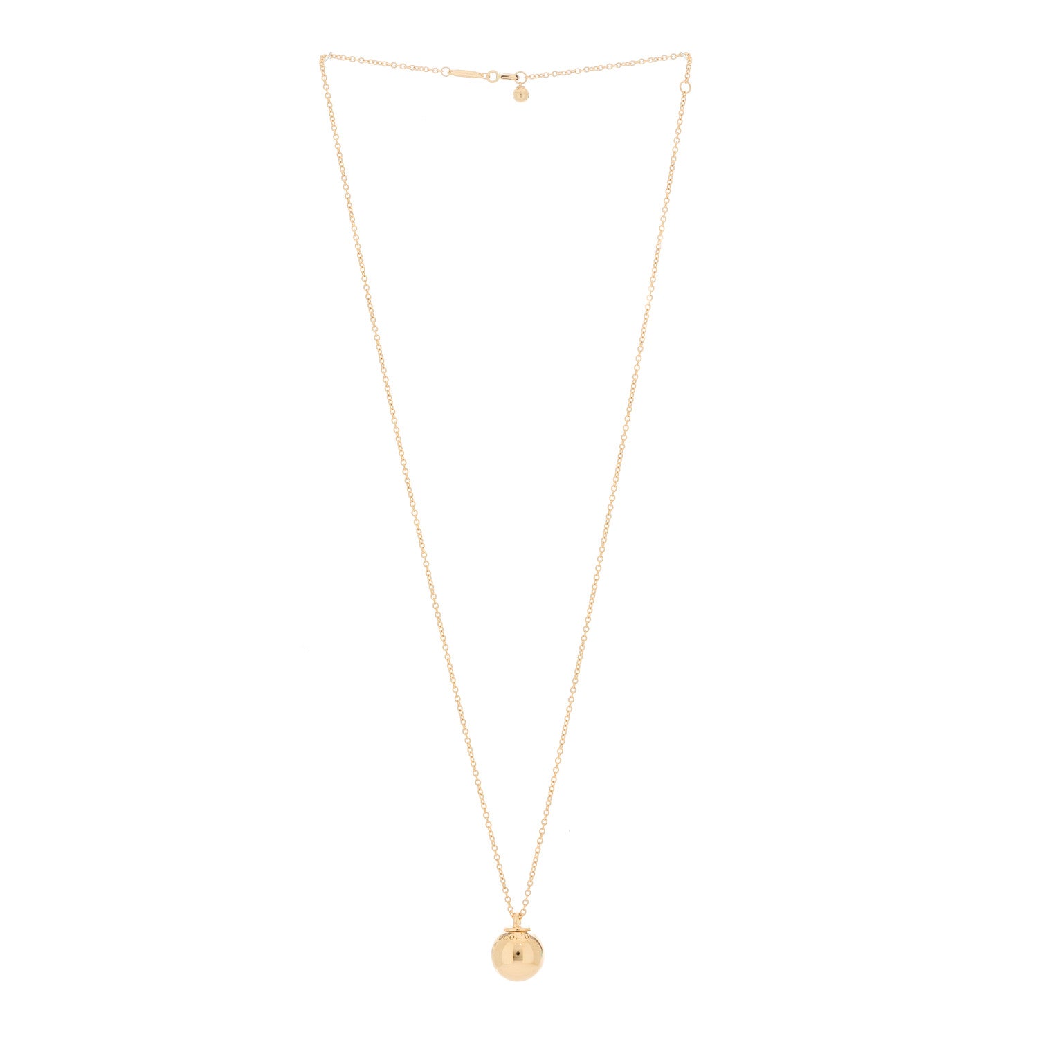 Tiffany 18K Rose Gold 12.75mm HardWear Ball Pendant Necklace 3 of 8