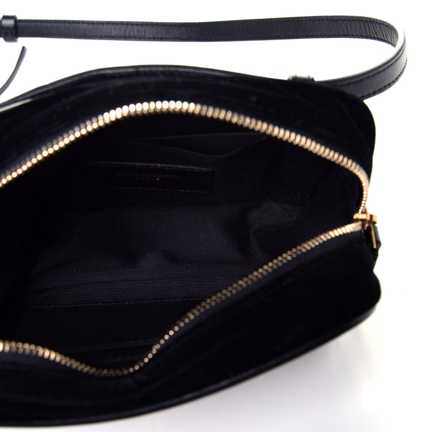 Saint Laurent Velour Matelasse Monogram Lou Belt Bag Black 5 of 9