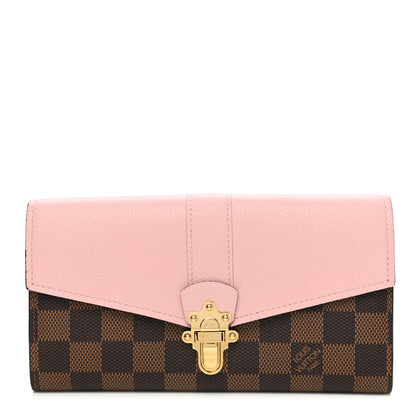 Louis Vuitton Damier Ebene Clapton Wallet Magnolia 1 of 9