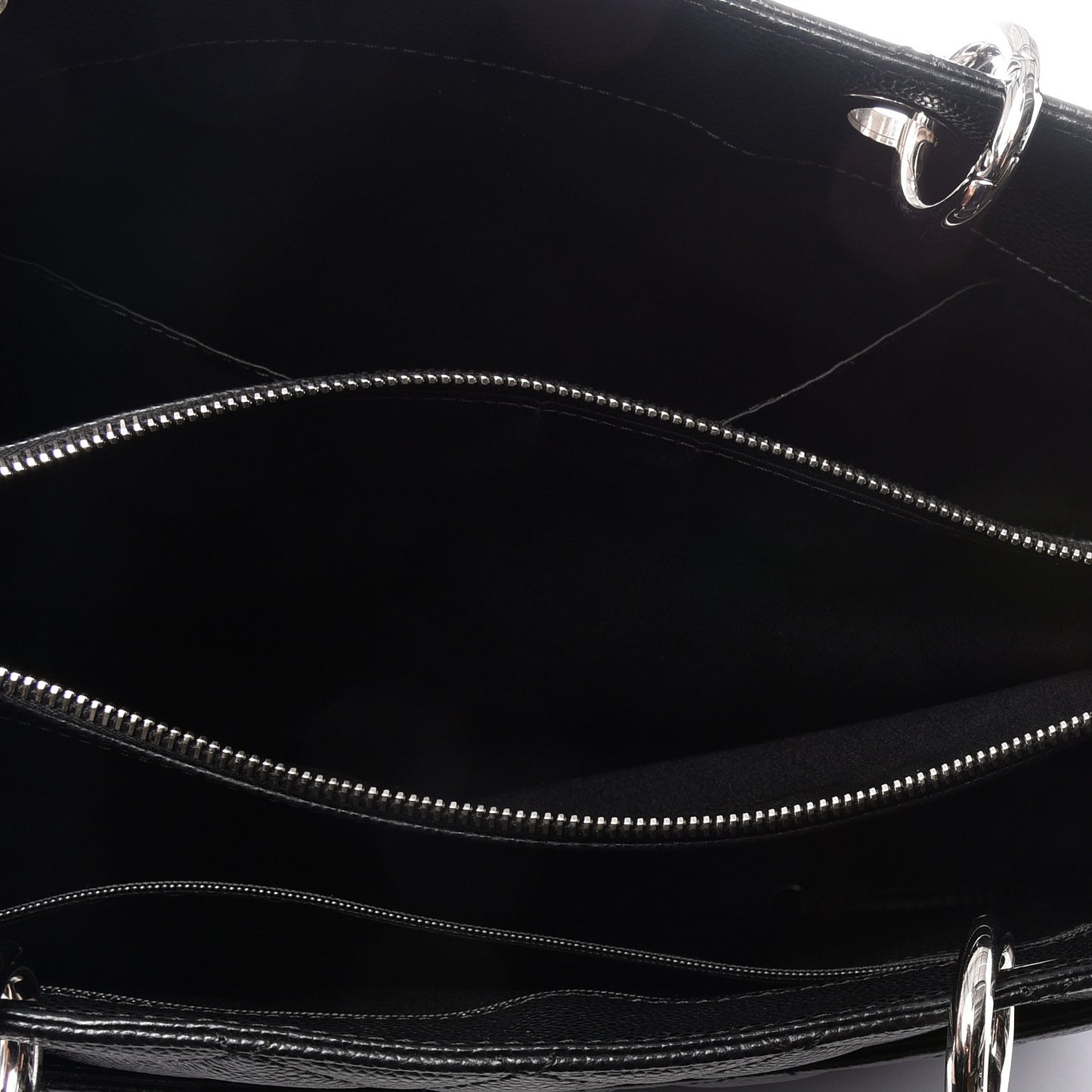 Caviar Quilted Grand Shopping Tote GST Black