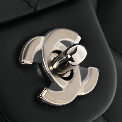 Chanel Calfskin Quilted CC Uniform Flap Belt Bag Black 12 of 14