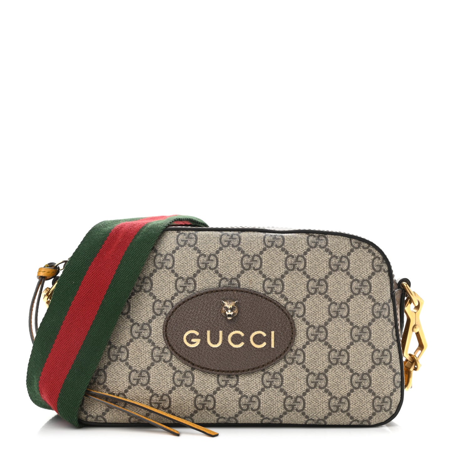GG Supreme Monogram Web Neo Vintage Shoulder Bag Beige New Acero Crop