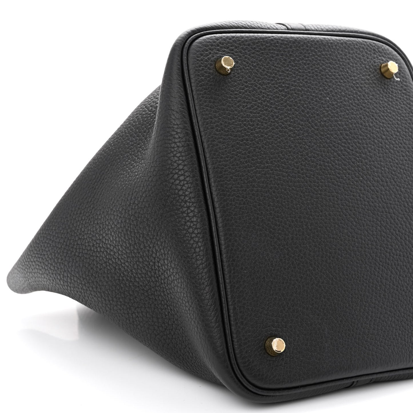 Taurillon Clemence Matte Alligator Picotin Lock Touch 22 MM Black