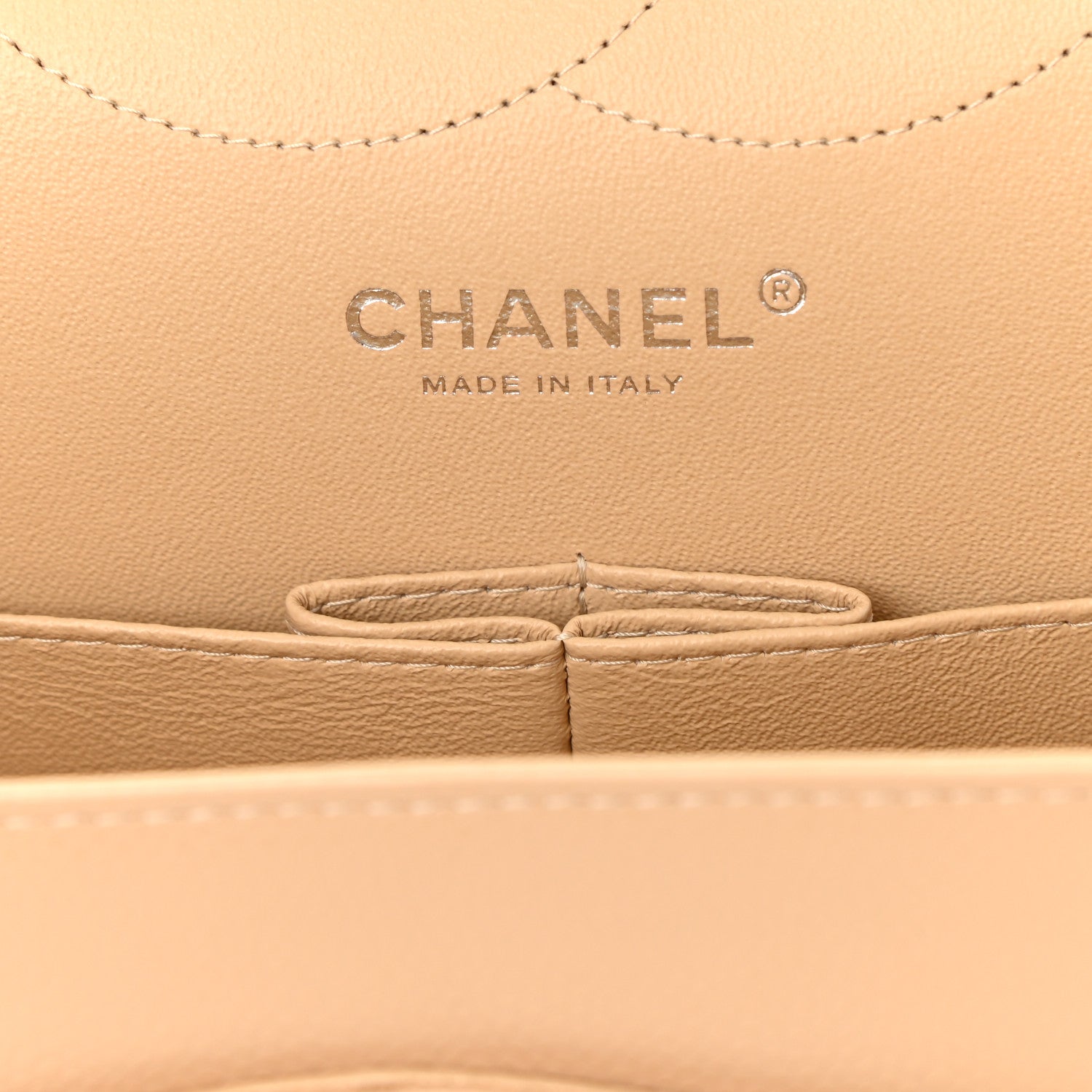 Chanel Caviar Quilted Jumbo Double Flap Beige 5 of 9