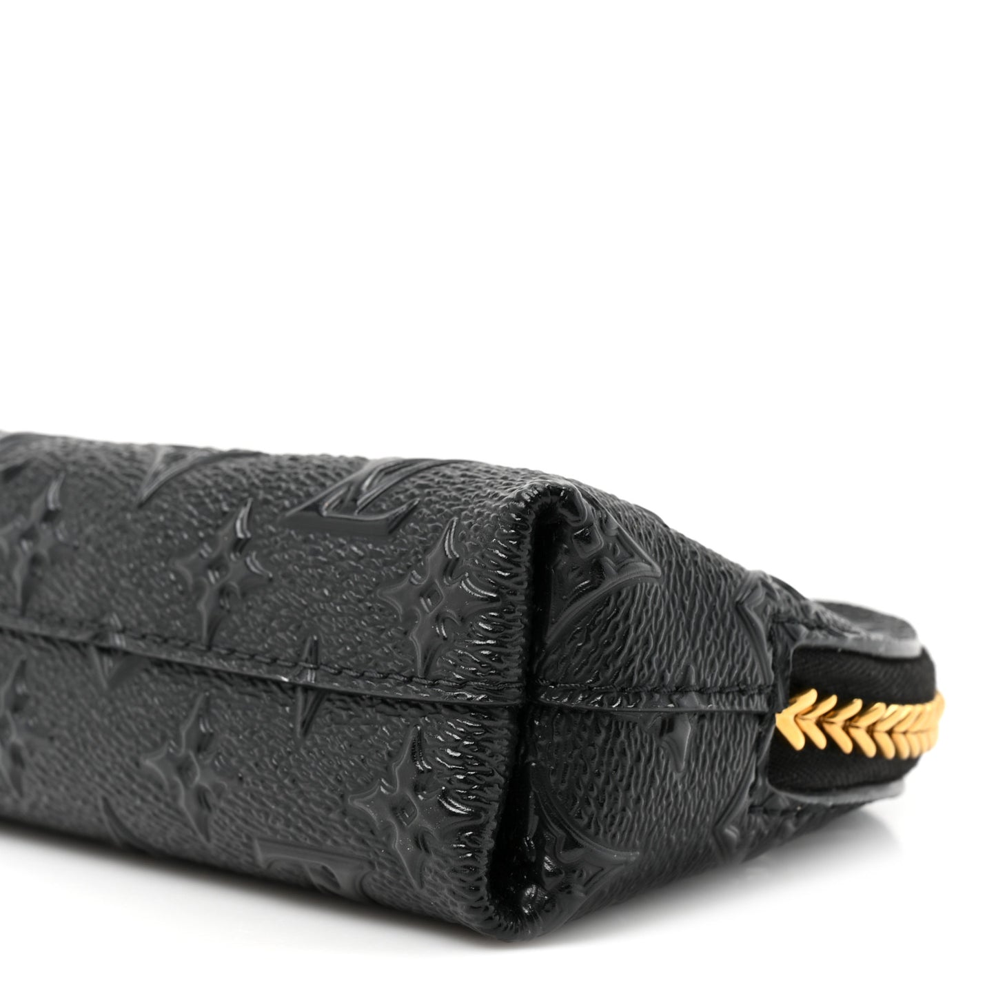 Embossed Monogram Midnight LV Moon Pochette Black