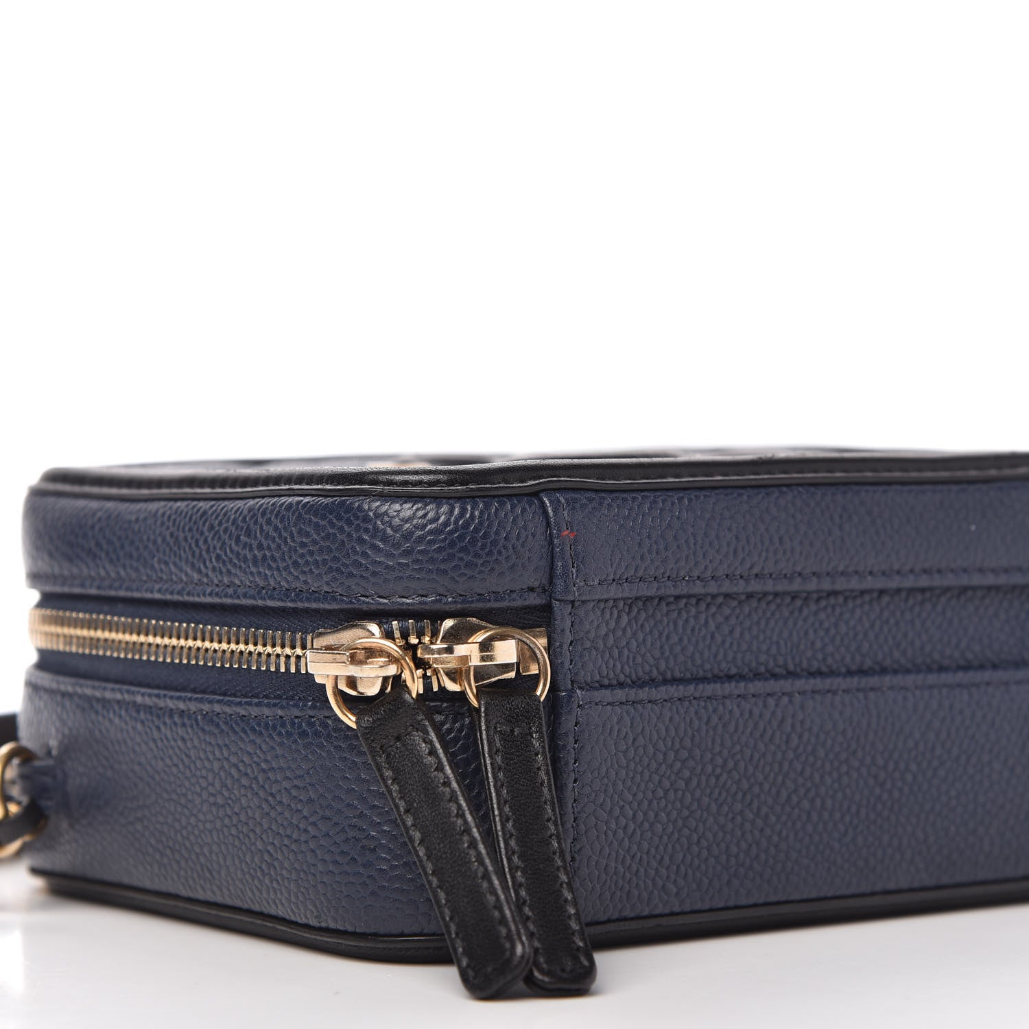 Chanel Caviar Quilted Small CC Filigree Vanity Case Navy Black 6 of 10