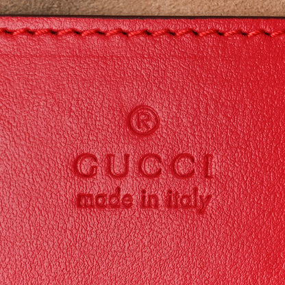 Gucci Calfskin Matelasse Chevron GG Marmont Sling Shoulder Bag Rosso 6 of 10