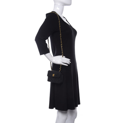Chanel Lambskin Quilted Extra Mini Flap Black 2 of 13
