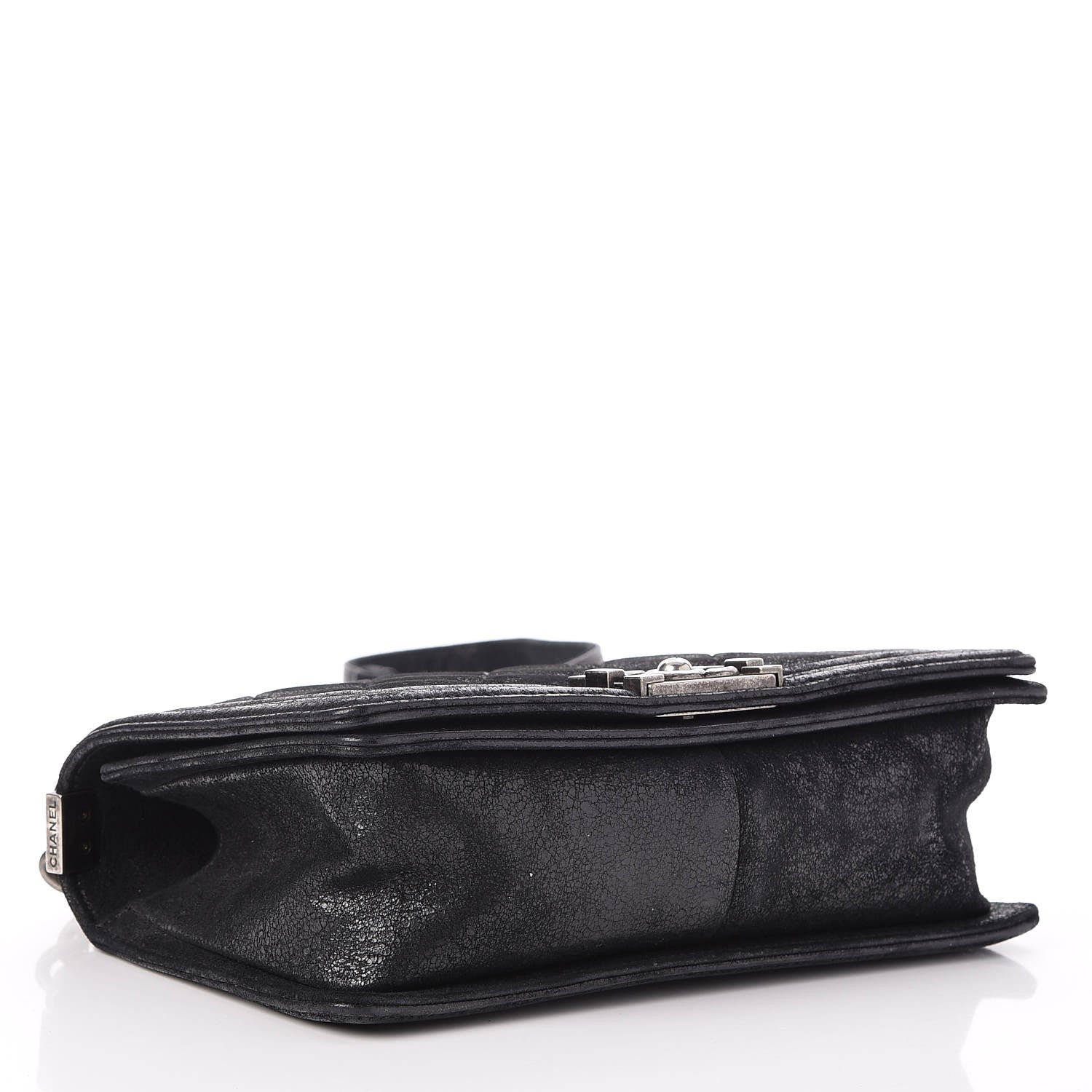 Chanel Goatskin Chesterfield Quilted Medium Celtic Boy Flap Black 5 of 8
