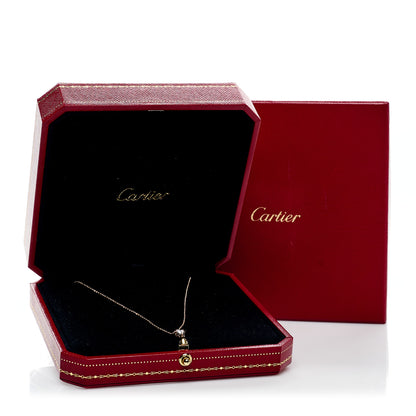 Cartier 18K Pink Gold Diamond .29ct C De Cartier Pendant Necklace 6 of 6