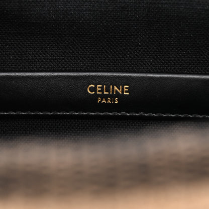 Celine Canvas Calfskin Small Cabas Thais Beige Black 6 of 10