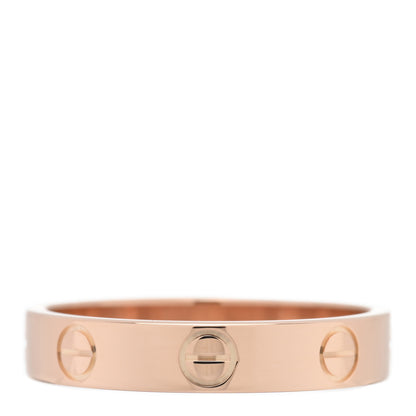 Cartier 18K Pink Gold 3.5mm LOVE Wedding Band Ring 53 6.5 3 of 4