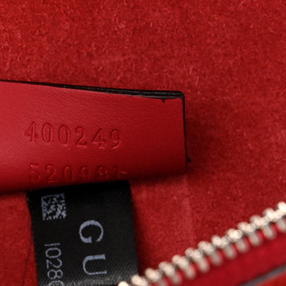 Gucci GG Supreme Monogram Suede Small Dionysus Shoulder Bag Beige Ebony Vulcanic Red 7 of 10