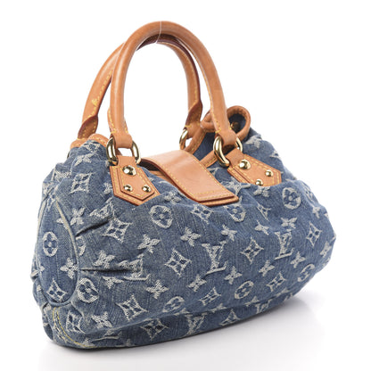 Louis Vuitton Monogram Denim Pleaty Blue 3 of 18