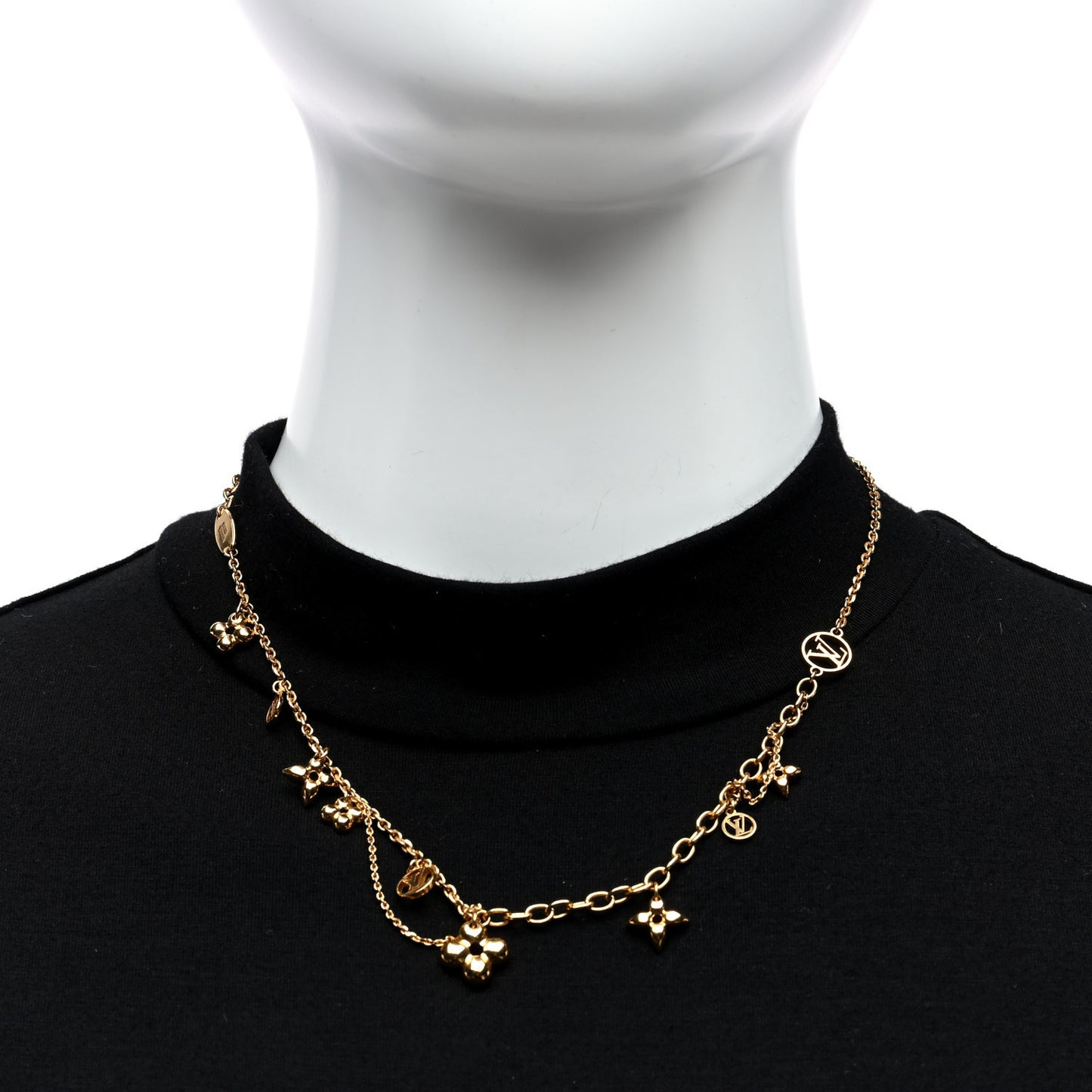 Metal Blooming Supple Necklace Gold