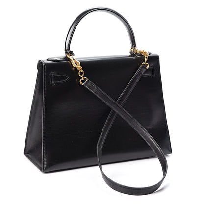Hermes Box Kelly Sellier 28 Black 2 of 11