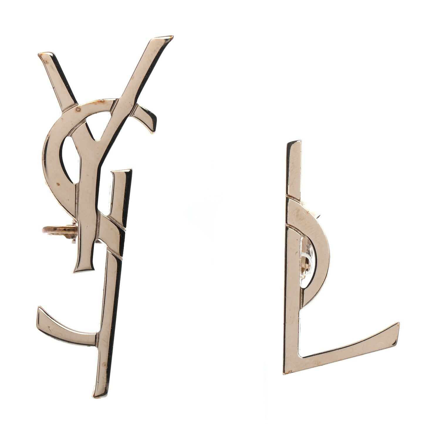 Metal Deconstructed Opyum Clip On Earrings Gold