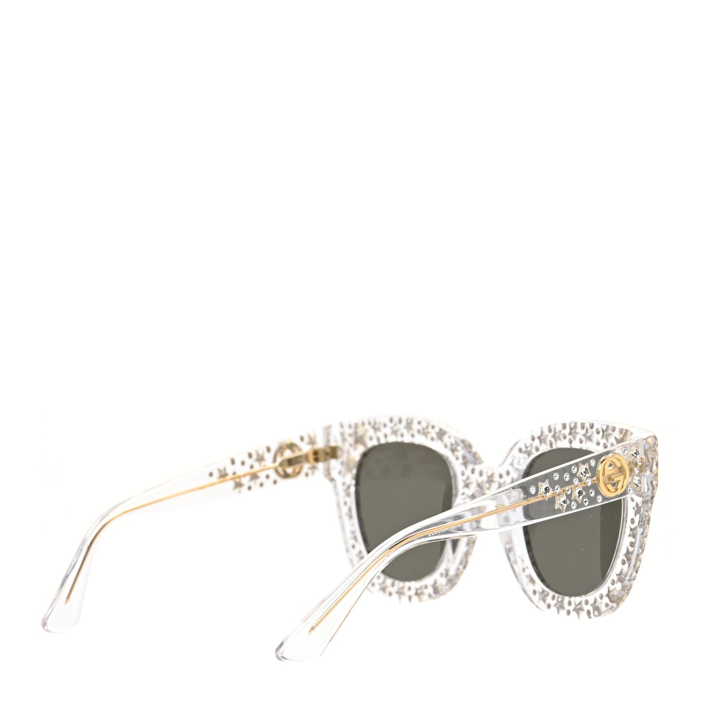 Acetate Crystal Oversize Mirrored Star Sunglasses GG0116S