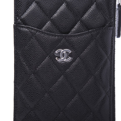 Chanel Caviar Quilted Classic Flat Wallet Pouch Black 8 of 9