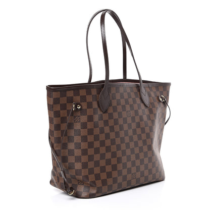 Louis Vuitton Damier Ebene Neo Neverfull MM Rose Ballerine 3 of 12