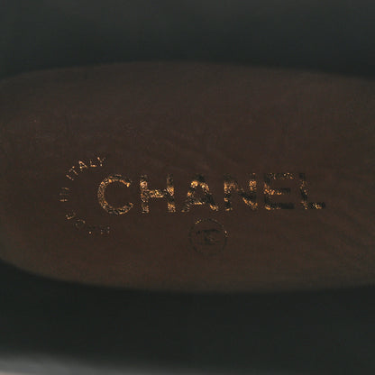 Chanel Rubber Camellia Rain Boots 40 Black 7 of 8