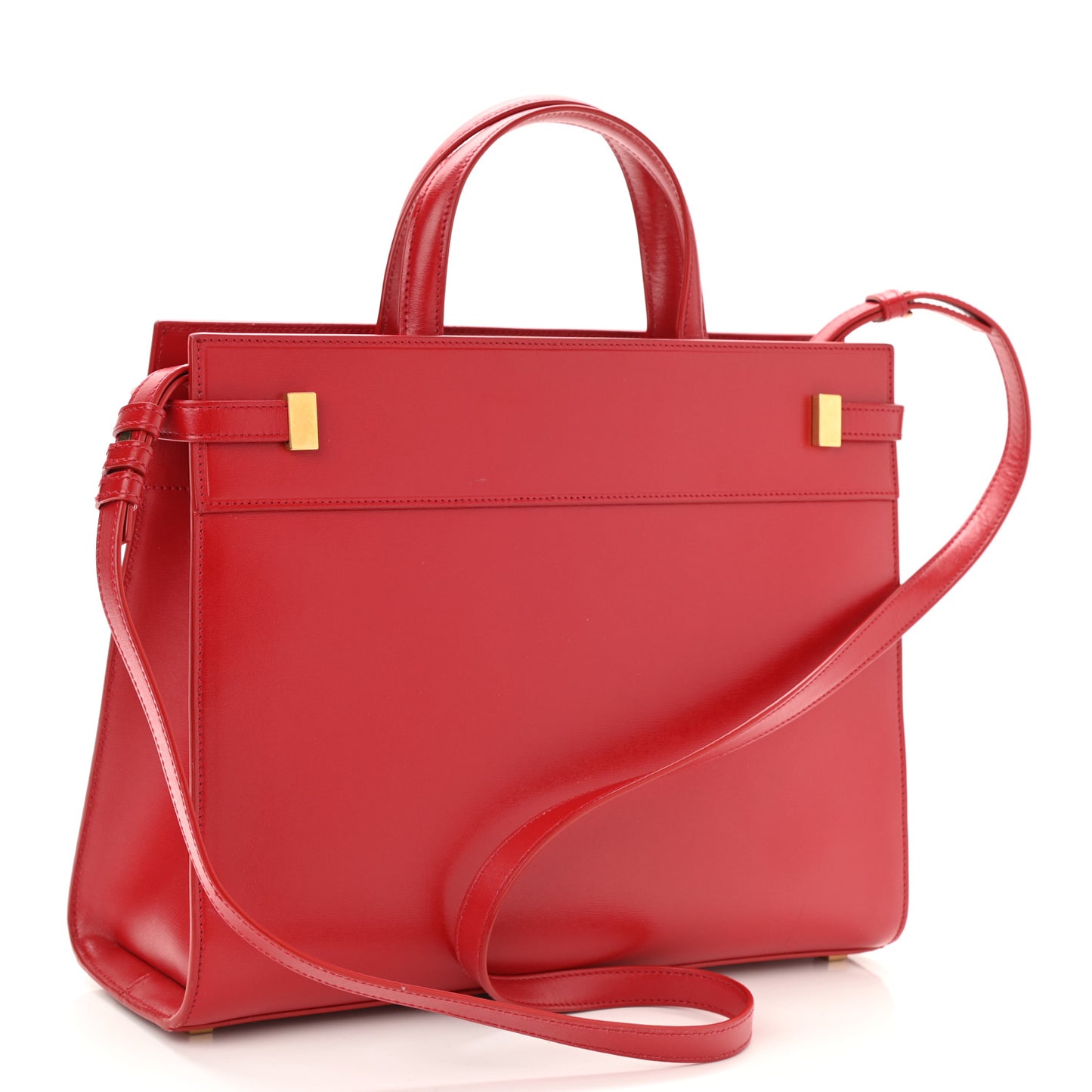 Calfskin Small Manhattan Shopper Tote Red