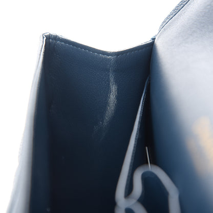 Chanel Iridescent Caviar Quilted Jumbo Double Flap Dark Blue 10 of 11