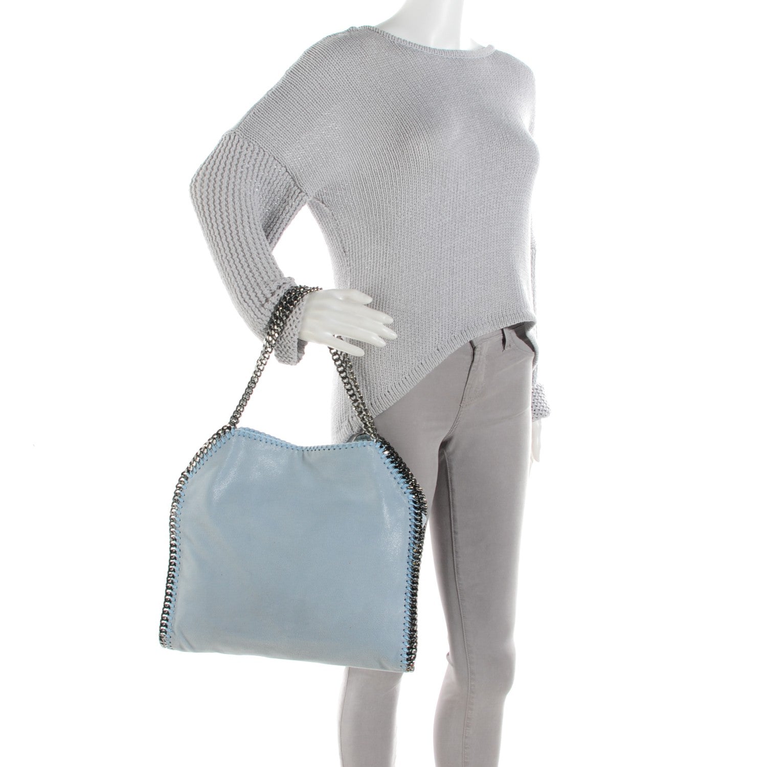 Stella McCartney Shaggy Deer Small Falabella Tote Ice 2 of 8