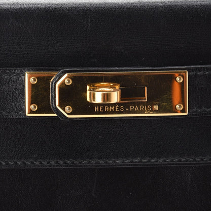 Hermes Box Kelly Retourne 28 Black 10 of 12