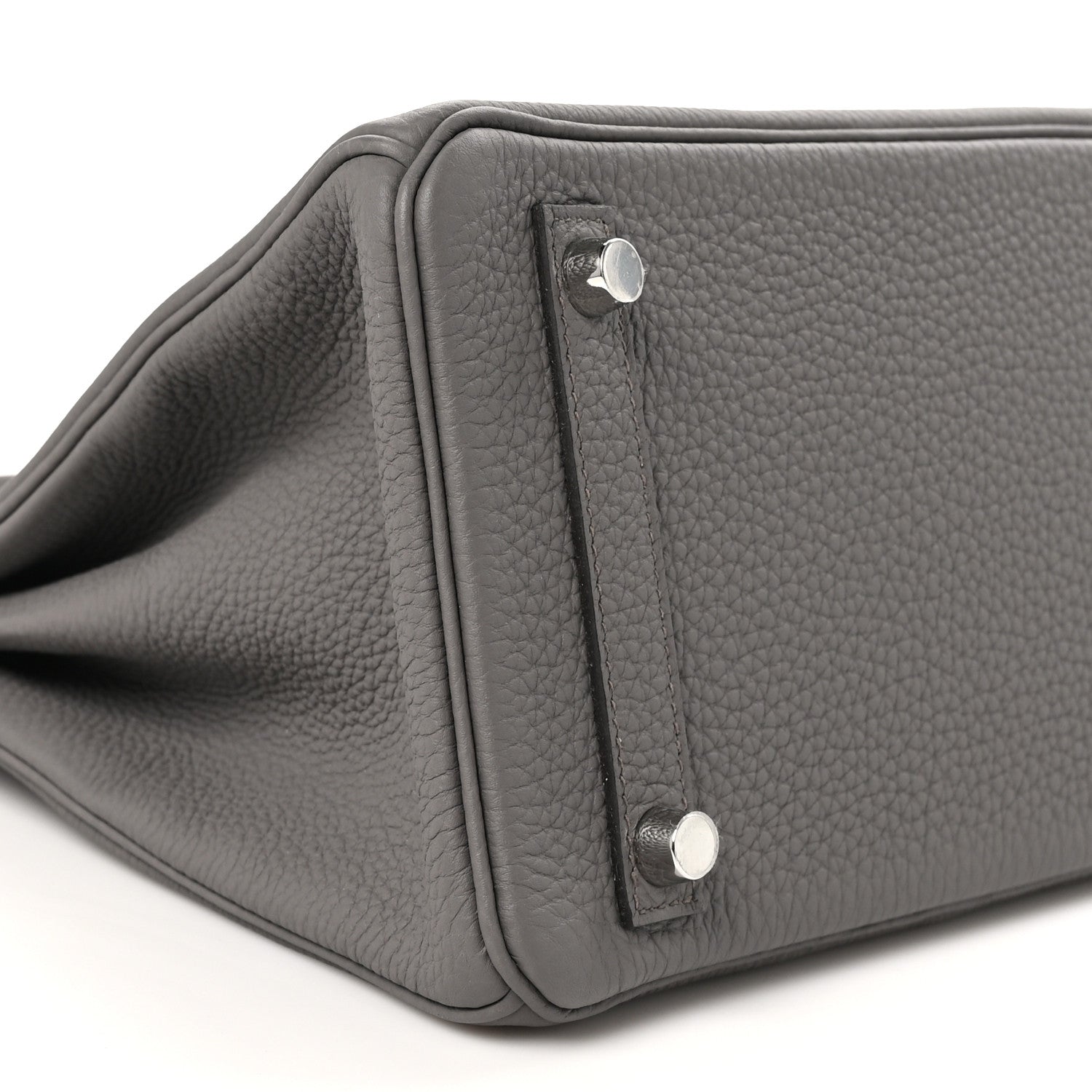Hermes Togo Birkin 25 Etain 9 of 11