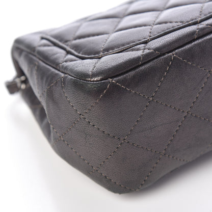 Chanel Metallic Lambskin Quilted Mini Square Flap Grey 10 of 19