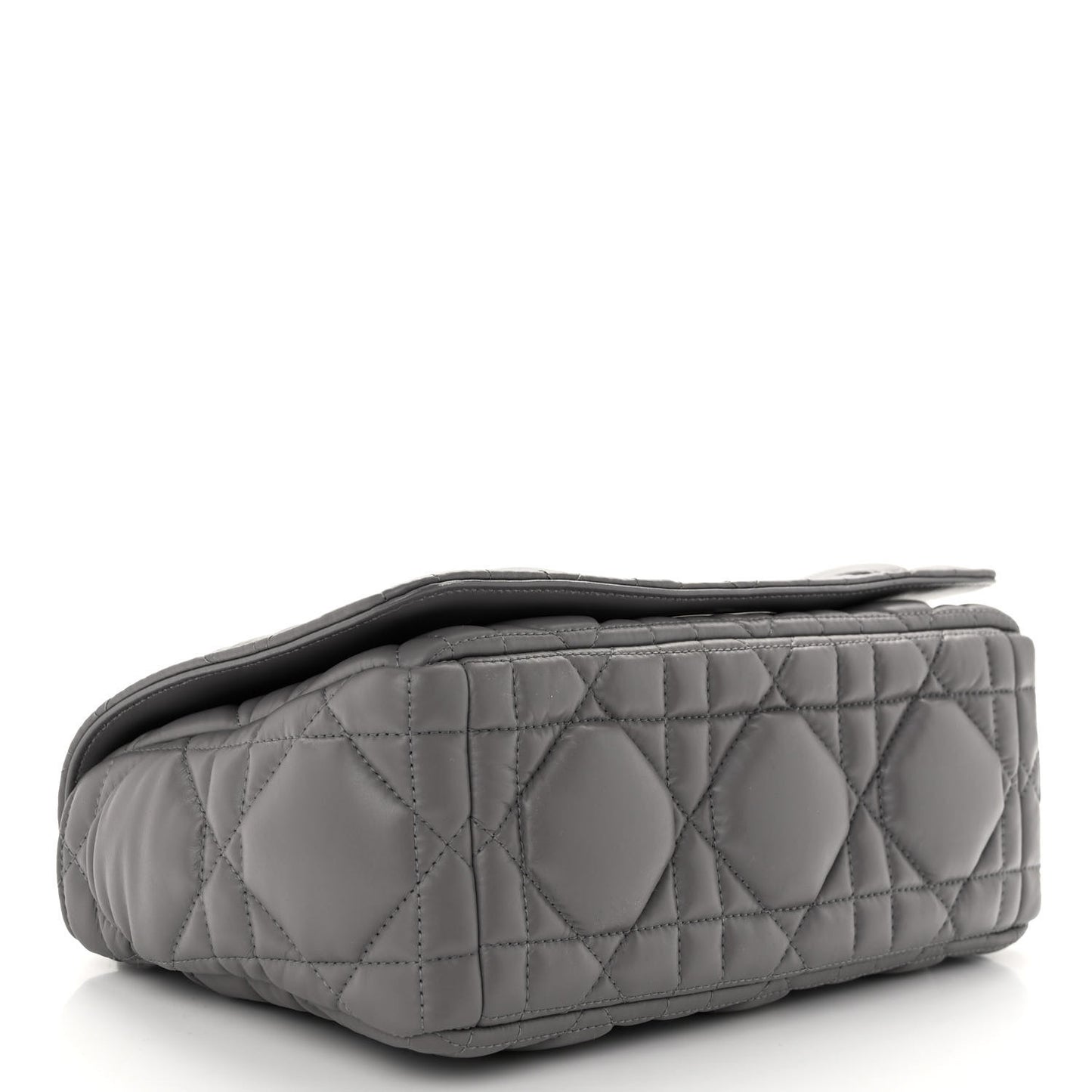 Calfskin Macrocannage Medium Caro Bag Iron Grey