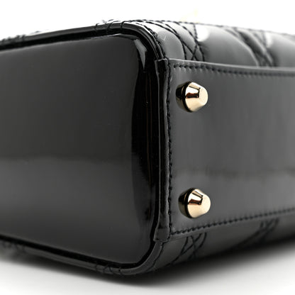 Christian Dior Patent Cannage Mini Lady Dior Black 8 of 9