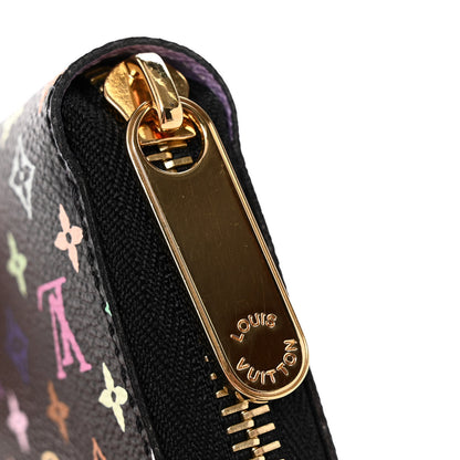 Louis Vuitton Monogram Multicolor Zippy Wallet Black Violet 9 of 9