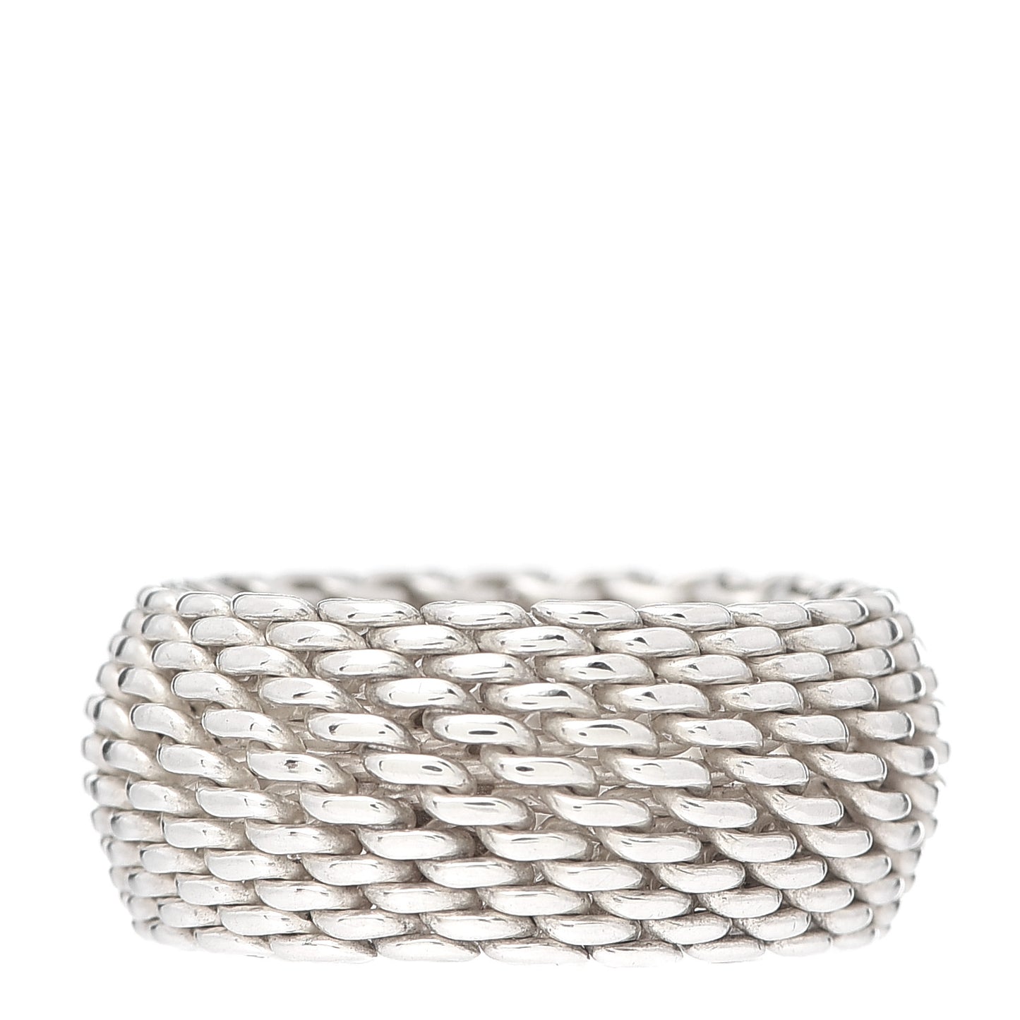 Sterling Silver Somerset Mesh Ring 54 7